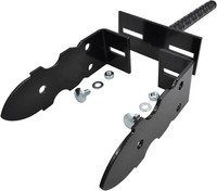 PfostenträGer Pfostenschuh Pfostenanker Dolle Riffeldolle 0-180 Mm Anker Schwarz