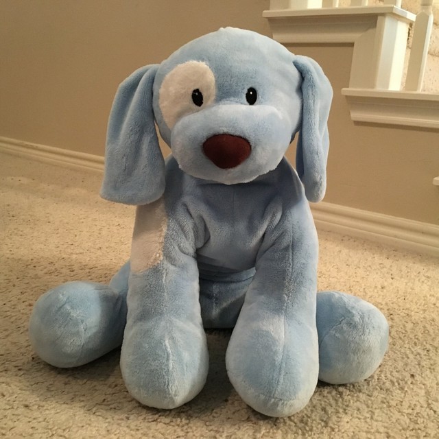 baby gund blue dog