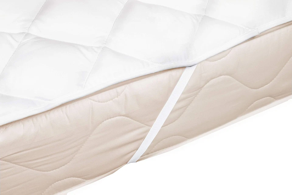 Topper Matratzenschoner 80x200 cm weitere verfügbar Gummizug Weiß - Bild 3 von 4