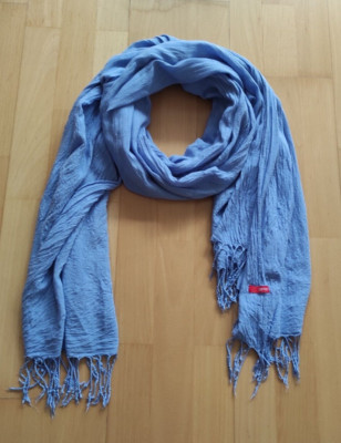 Marken Schal von ESPRIT großes Tuch XL  Schal für  Damen /Jugendliche hellblau 