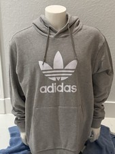 Adidas Men  s Originals Adicolor Classics Trefoil Hoodie Grey Size XL