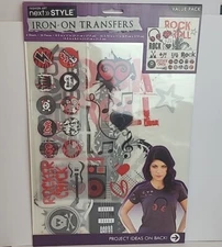 Rock And Roll Iron On Transfers value Pack 4 sheets 26 Pcs Next Style