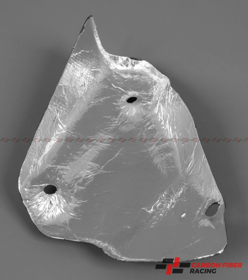 2007-13 Ducati 848 1098 1198 выхлопной коллектор предохранитель с тепла фольга углеродного волокна - Изображение 3 из 3