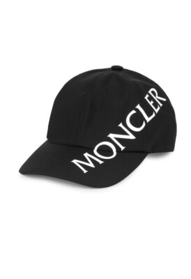 MONCLER ブラックキャップ フリーサイズ New Authentic Moncler Unisex Limited Edition Hat Cap Black Written