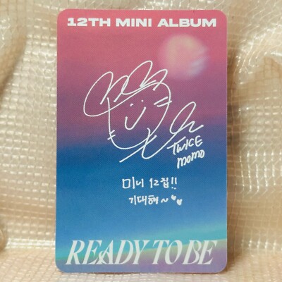 Momo Official Photocard Twice 12th Mini Album Ready To Be Digipack