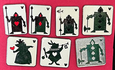 Complete Set of Disney Alice Card Silhouette 2018 Hidden Mickey Pins