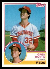 1983 Topps Greg Harris #296 Cincinnati Reds