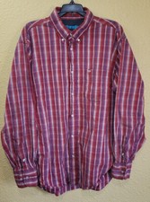 Wrangler Shirt Mens 2XL XXL Red Plaid Western 20X Competition Rodeo Casual