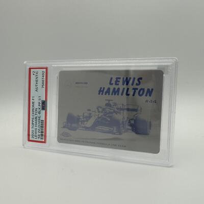1/1 Black Printing Plate Lewis Hamilton #54W-2 - Topps