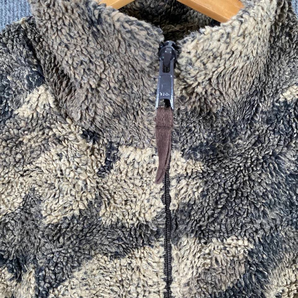 Cabelas Jacket Mens XL Brown Fleece Camo Camouflage Outdoors Hiking Adult - image 3 of 4