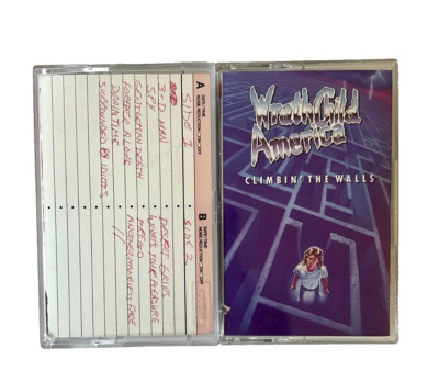Lot Of 2 Vintage Wrathchild America Cassette Tapes Climbin' the Walls 3D Classic