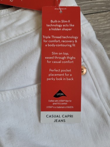 Spanx The Slim-X Freizeit Capri Schlankheitsjeans Größe 26/UK 8 L23" Stil SD2415 - Bild 10 von 12