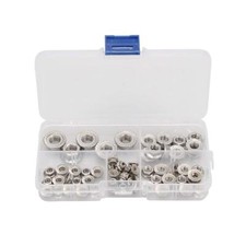 Hexagon Flange Nuts Kit DIN6923  M3 -M12 304 Metric Flange Nuts Set 70Pcs