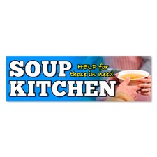 SOUP KITCHEN Vinyl Banner with Optional Sizes Made in the USA 
