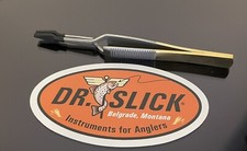 DR. SLICK BEAD TWEEZER. w/ free sticker. SELF CLOSING. FLY TYING TOOL. NEW, 4"