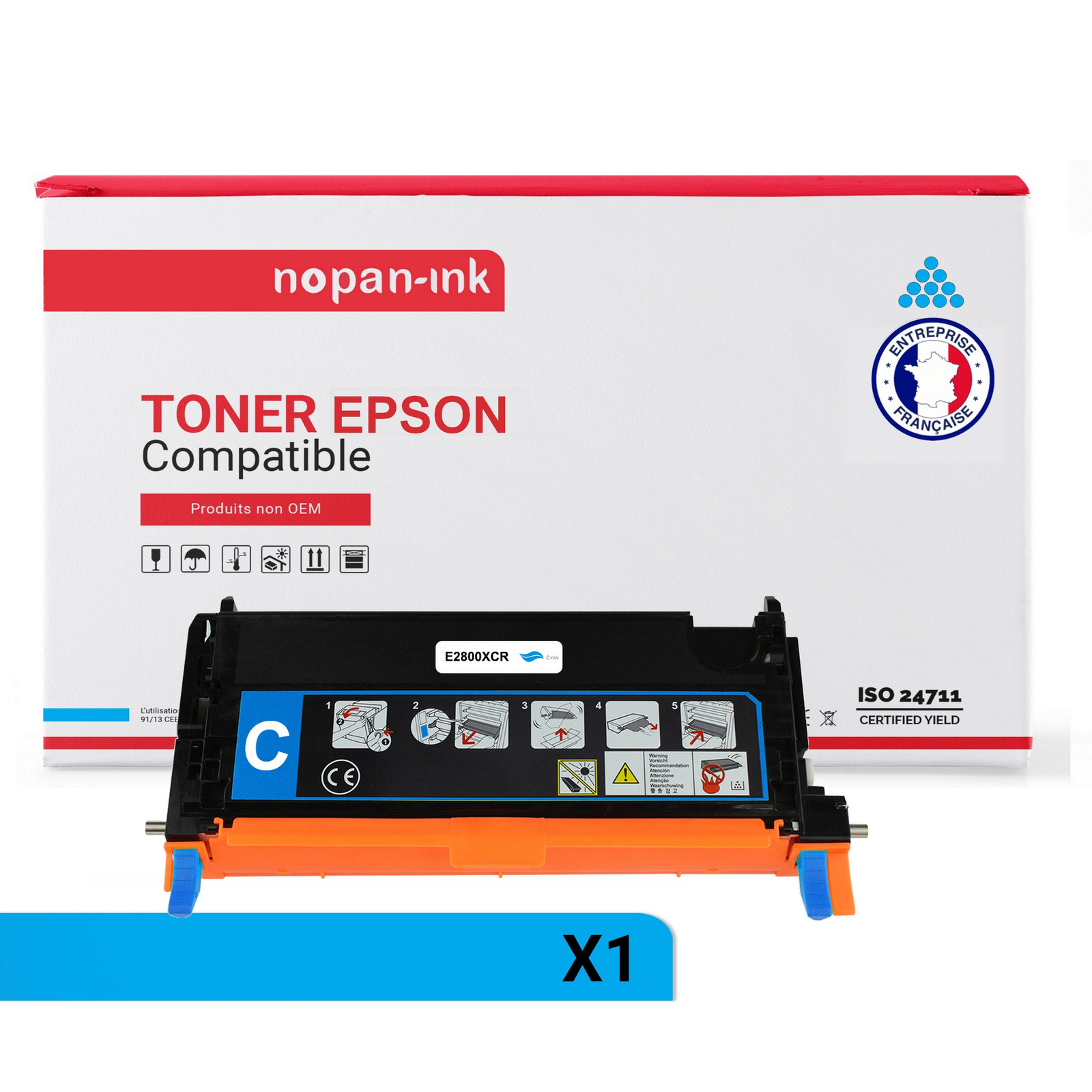 Toner C13S051160 Cyan NOPAN-INK idéal pour imprimer vos rapports professionnels