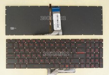 For MSI GF75 GL62VR GL72VR GL73 keyboard Hebrew Israel Red Backlit Read Carefull