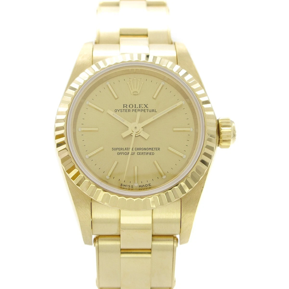 Rolex Oyster Perpetual Datejust 24mm Ref.76198 Self winding Watch 18KYG 69414