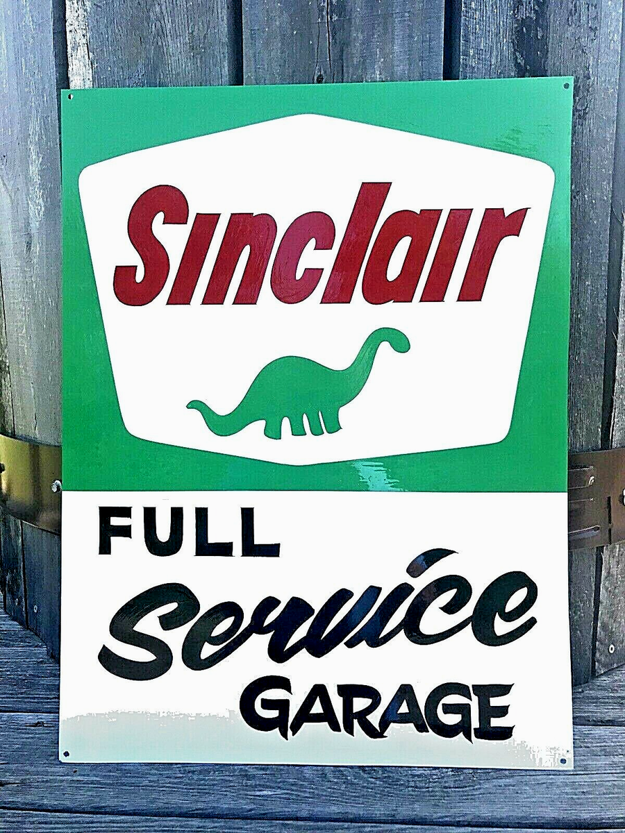 HAND PAINTED SINCLAIR Dino DINOSAUR Gas Oil Station Shop Garage