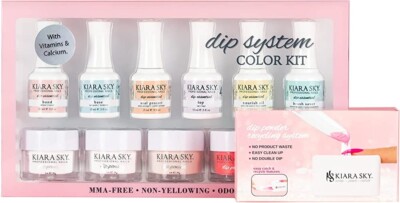 Kiara Sky Dipping Powder System Color Kit + Free Special Dip Case 2023
