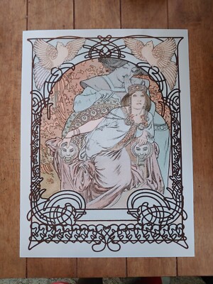 Ilsee, Princesse de Tripoli (1897) by Alphonse Mucha Art Nouveau Vintage Reprint