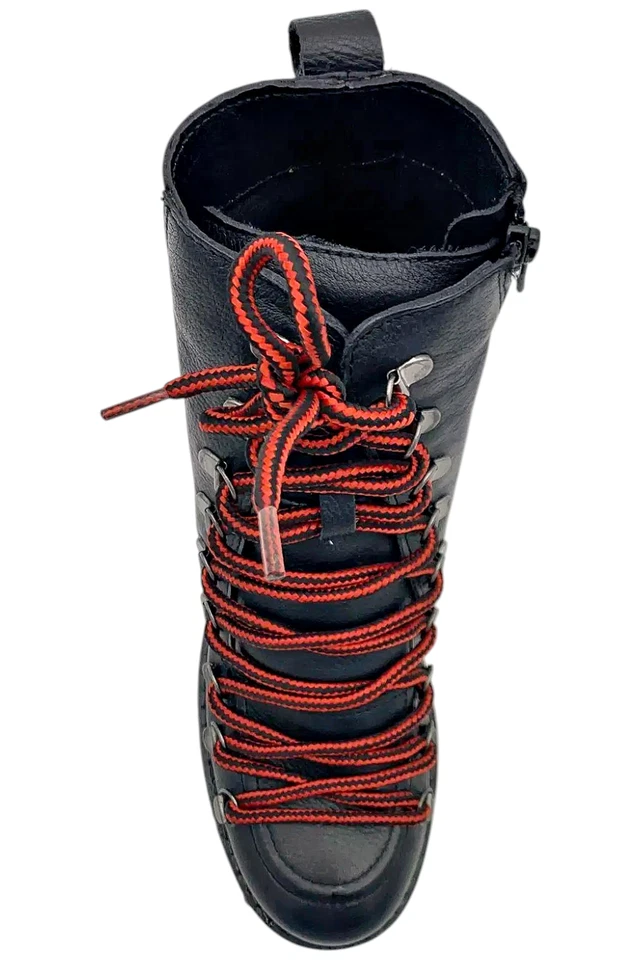 Matisse女式Boulder拉链战斗靴黑色皮革 — 第 2/3 张图片