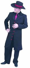 Zoot Suit Pimp 20's Gangster Mob Fancy Dress Up Halloween Adult Costume 2 COLORS