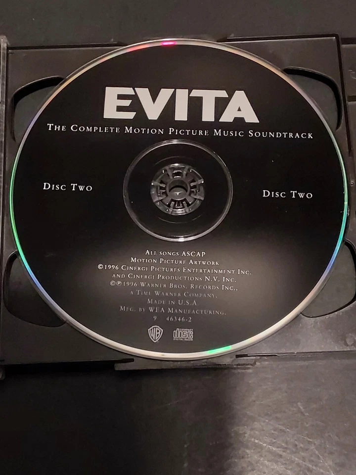 EVITA ORIGINAL MOTION PICTURE SOUNDTRACK MUSICAL 1996 2 CD SET 31 TRACK MADONNA* - Image 4 of 4