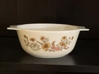 Pyrex Early American Mixing Bowl - White & Brown AAC52