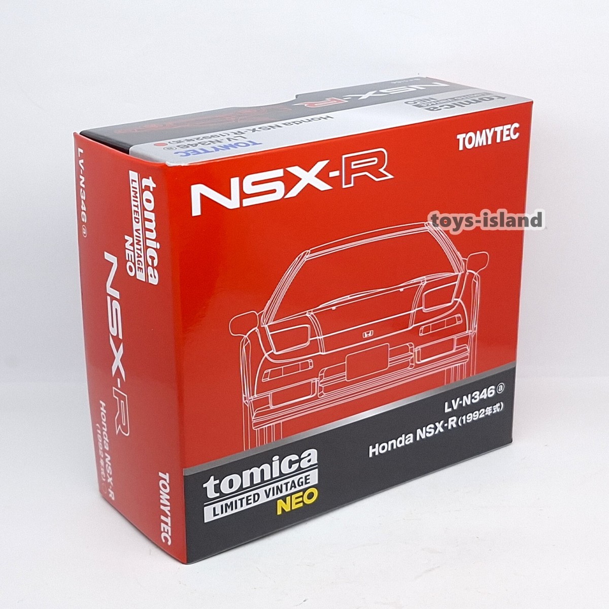 Tomica Limited Vintage NEO LV-N346a Honda NSX-R 92' 1/64