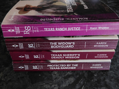 Harlequin Karen Whiddon lot of 4 Romantic Suspense Paperbacks