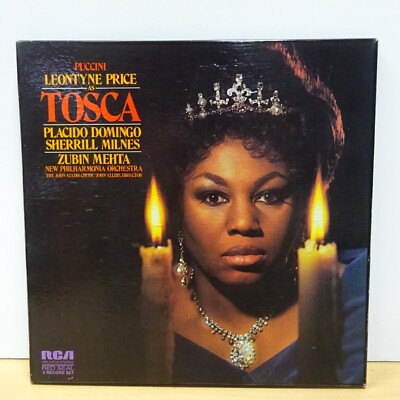 ARL2 0105 PUCCINI Tosca MEHTA NPO DOMINGO PRICE RCA STEREO 2LP BOX EX+