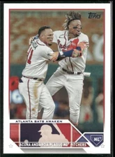 2023 Topps Update #US143 Atlanta Bats Awaken Arcia/Acuña Jr. Atlanta Braves
