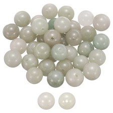 50pcs Green Grass Agate Natural Stone Beads 10mm Round Loose Bead
