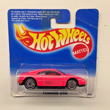 Hot Wheels Pink Ferrari 348 Short International Card #4348 Creased/Bent Corner