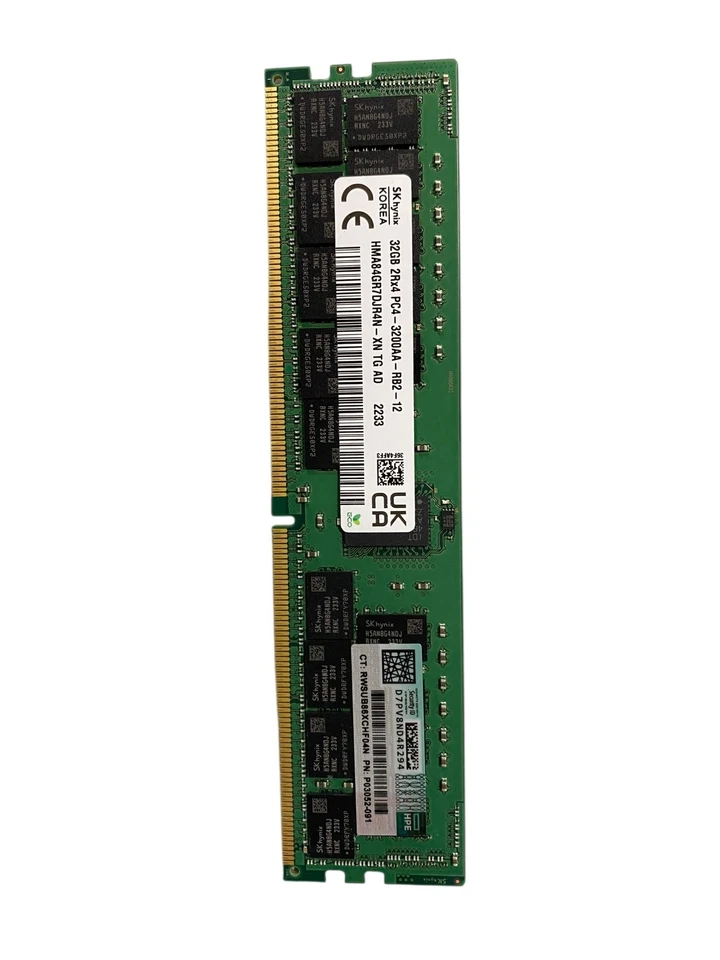 Mix Lot 13 Samsung SK Hynix Micron 32GB 2Rx4 PC4 3200AA 2666V 2933Y Server RAM - Image 4 of 4