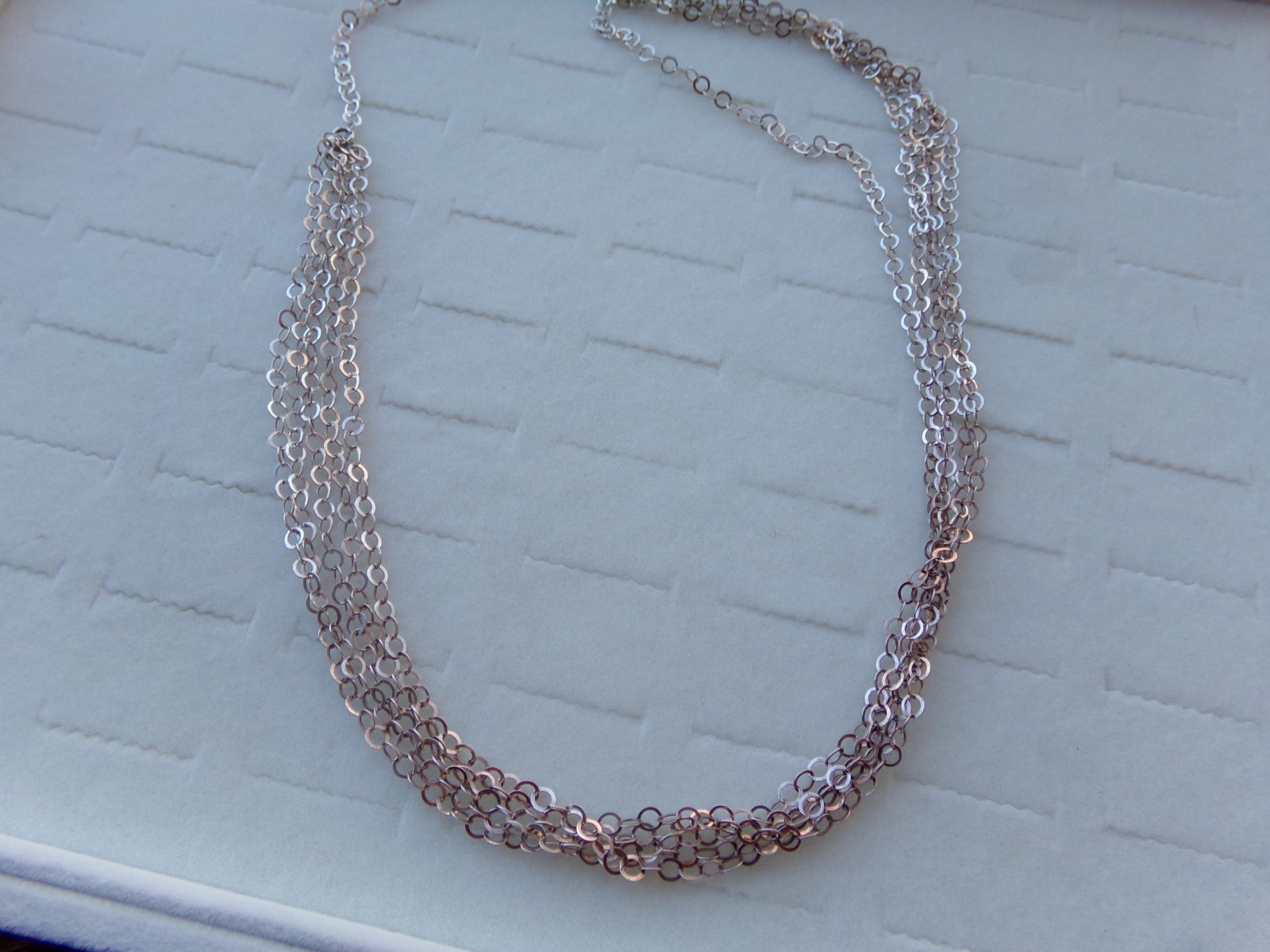 Solid Sterling Silver 925 Beutiful Necklace 21 in… - image 2