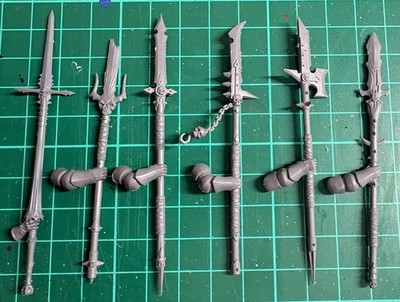 Warhammer Fantasy | Chaos Marauder Reiter Speere Lanzen Konvolut Vintage Waffen