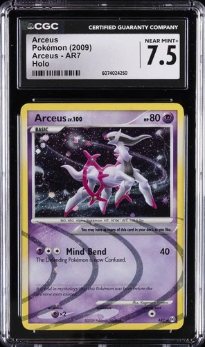 2009 POKEMON ARCEUS HOLO #AR7 ARCEUS CGC 7.5