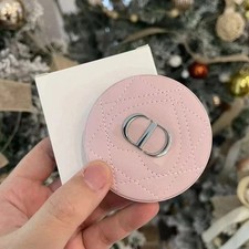 2026 Dior Beauty Pink Silver Makeup Compact Mirror VIP Gift New in Box