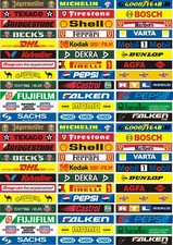 72 Decals 130x20mm Bandenwerbung Carrera 132/140 Slotcar  Leitplanke Aufkleber