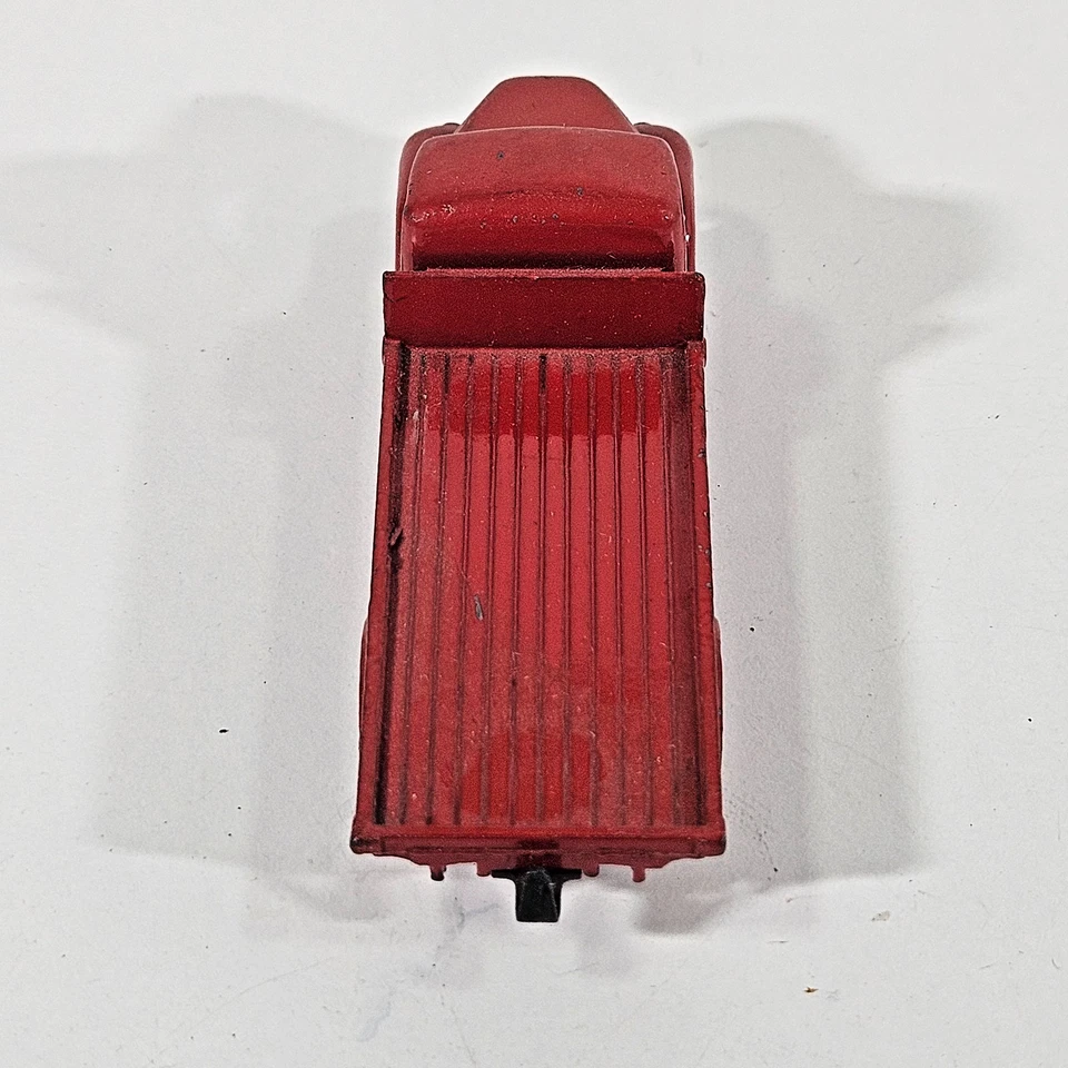 Vintage Boxed Dinky Toys No 422 Fordson Thames Flat Truck Red Original Tatty Box - Image 3 of 4