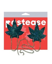 Nipple Pasties Glass Pastease Chains Disco Weed Sheer Nipple Covers