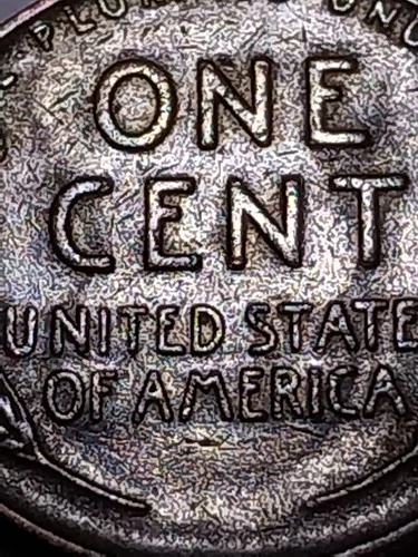 1940 Error Lincoln Wheat Cent. Reverse Die Clash.