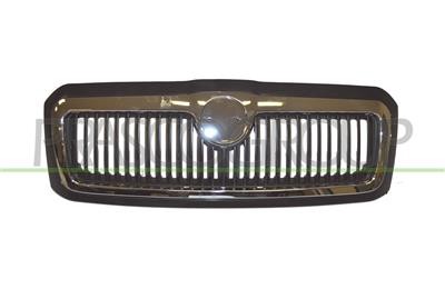 Calandre centrale avant pour Skoda Octavia 2000-2004 contour chromé brillant