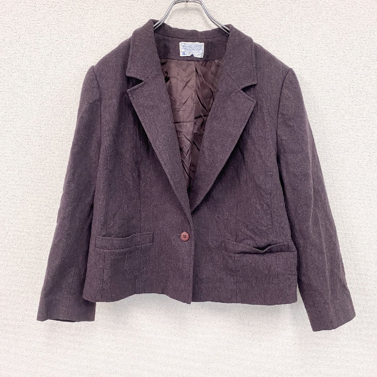 PENDLETON 70s Wool Tailored Blazer Jacket Purple … - image 1