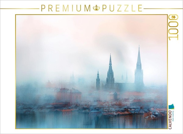 Calvendo Puzzle Morning Fog | 1000 Pieces, Finished Size 25.2 × 18.9 In (64 × 48-image