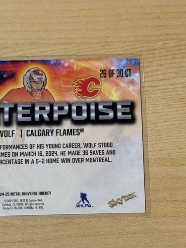 2024-25 Skybox Metal Universe Dustin Wolf Counterpoise #26 - Bild 6 von 6