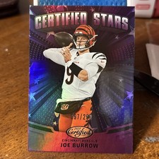 Joe Burrow 2025 Certified Stars #CST-JBW Purple Mirror /299