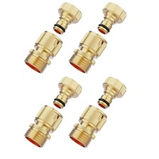 4 Pair Garden Hose Quick Connector Fit a wide range of garden hoses and fittings